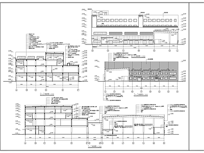 汽车生产车间建筑设计  施工图 工业建筑