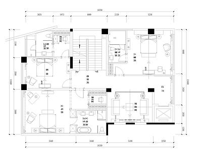 别墅住宅施工图 欧式 家装 施工图