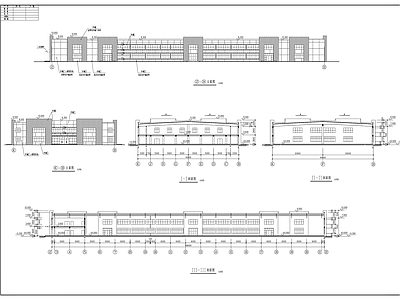 108m单层钢结构厂房建筑 施工图 工业建筑