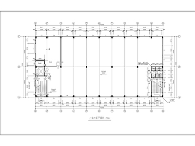 多层厂房建筑施工图纸 施工图 工业建筑