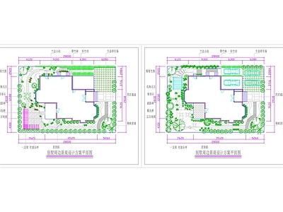 57别墅庭院设计平面图 施工图