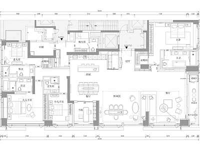 现代家装 住宅 施工图