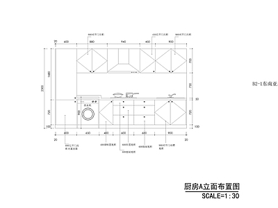 东南亚风格橱柜 施工图