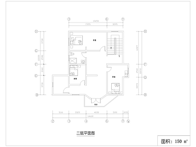 现代多套别墅室内布置平面图 施工图