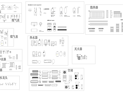 家庭常用仪表仪器 图库