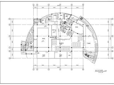 别墅二层会所建筑 施工图 娱乐会所