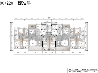 大平层户型建筑室内 施工图