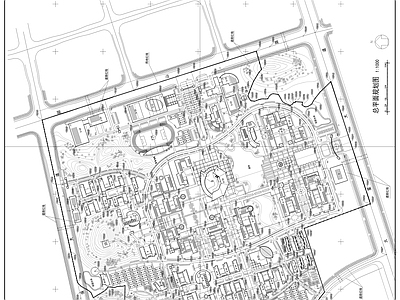 大学校区规划 施工图 区域规划