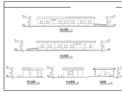 某农村中学建筑 施工图