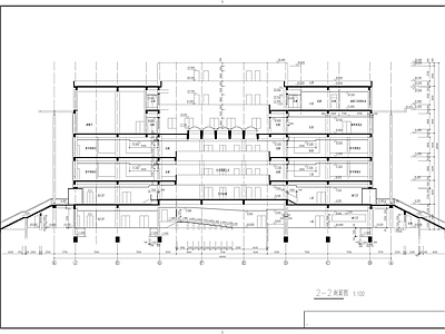 七层师范学院图书馆建筑 施工图