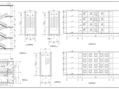 某县高中教学楼建筑 施工图