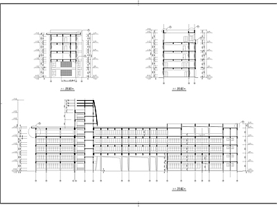 五层中学图书馆建筑 施工图