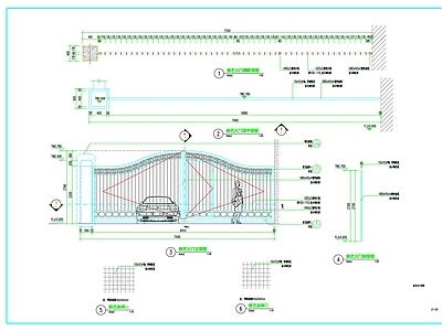 铁艺大门详图