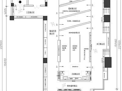 材料展厅平面图