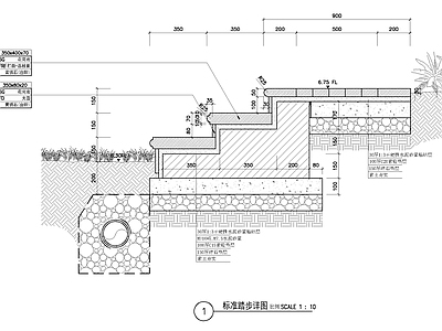 台阶节点详图 建筑通用节点