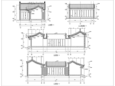 古城历史古建小商业建筑