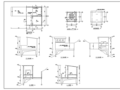 农村垃圾收集房结构建筑图 施工图