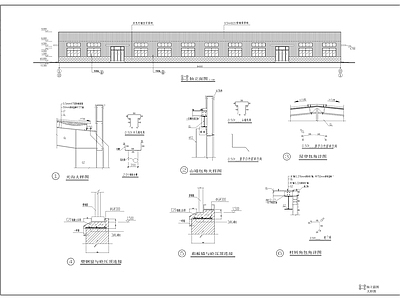 某工业厂生产车间建筑 施工图 工业建筑