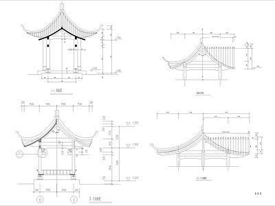 亭子详图 施工图