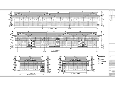 新中式风格商业综合楼建筑 施工图