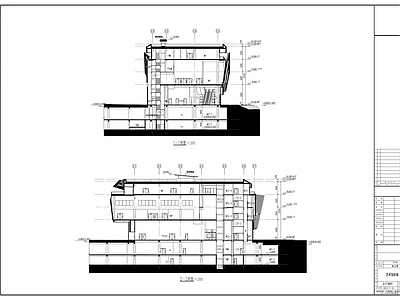 玻璃幕墙国际时尚中心建筑 施工图