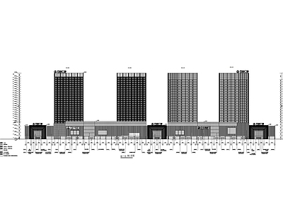 超高层带中庭商业综合楼建筑 施工图