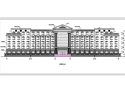 办公楼建筑立面图