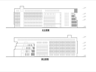 师范大学教学楼方案图纸 施工图