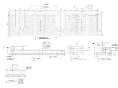 停车场节点做法详图 施工图 户外