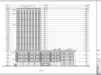 二十四层商业办公综合体建 施工图