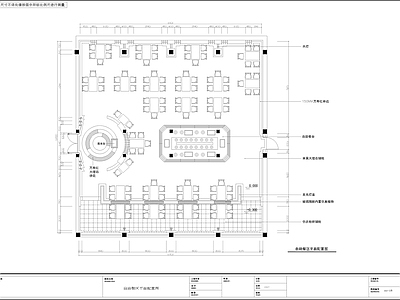 300㎡自助餐厅 餐饮空间 施工图