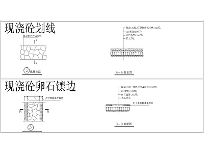 总图图例及道路图例 施工图