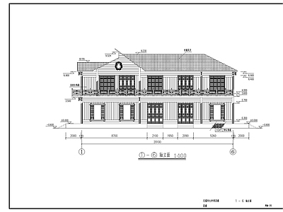 中式茶楼建筑 施工图