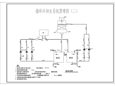 循环冷却水系统原理图 施工图