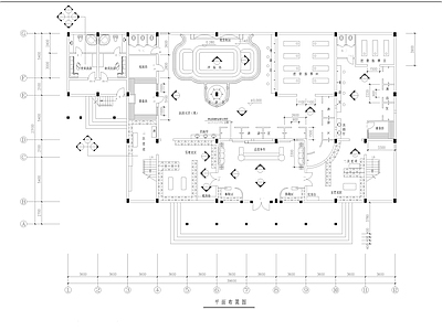 860㎡休闲会所洗浴中心 施工图