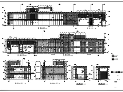 小区售楼部建筑 施工图