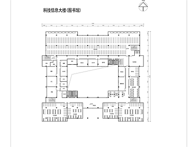 职业学校大学图书馆建筑 施工图