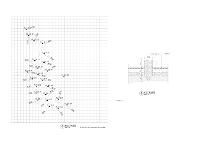 树桩汀步做法详图 施工图