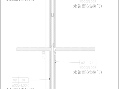 吊装移门节点大样图 施工图 通用节点