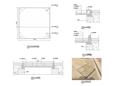 现代井盖效果 施工图