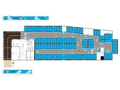 地下车库车位地坪涂装图 户外