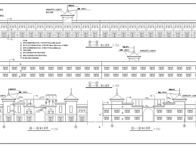 二层商业楼门 施工图