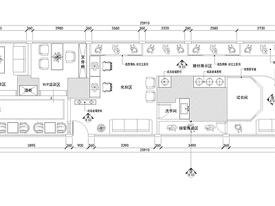 服装婚纱店 施工图