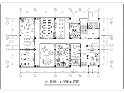 4F 平面布置图 施工图