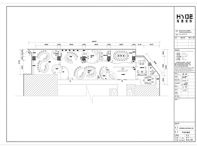 星河办公室平面布置图 施工图