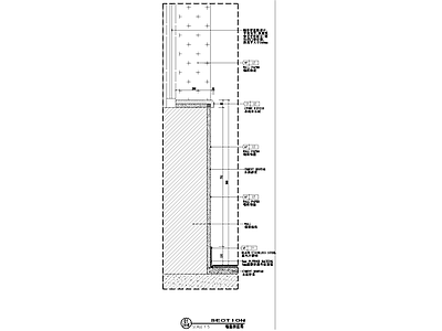 墙面窗台收口剖面节点大样 施工图