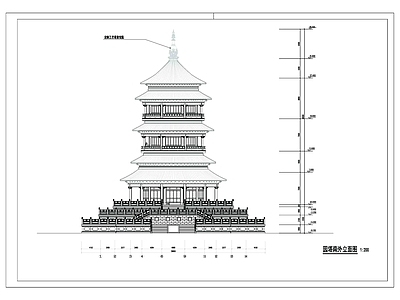 寺庙建筑 施工图