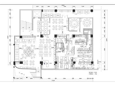 港式茶餐厅室内 施工图