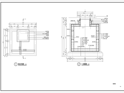 水泵泵坑施工详图 施工图