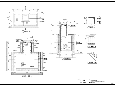 水景水泵泵坑节点详图 施工图
